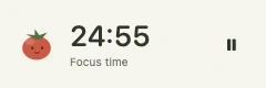 The actual floating mini timer